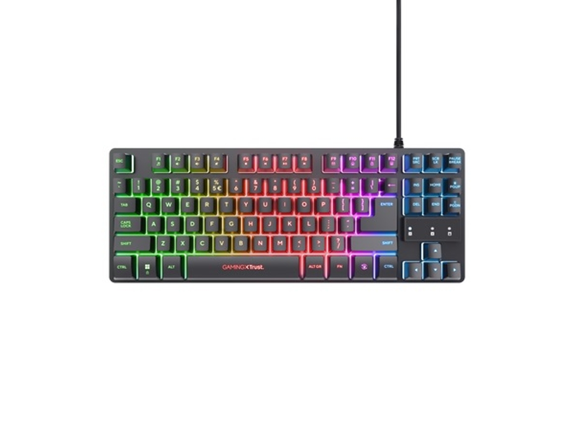 Bundle TRUST Teclado Gaming com Fios + Rato GXT 798 (Português - 6400 DPI - Preto)
