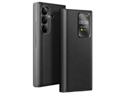 Avizar Capa Com Janela Para Galaxy Z Fold7 Com Porta-cartões E Função Stand Preto