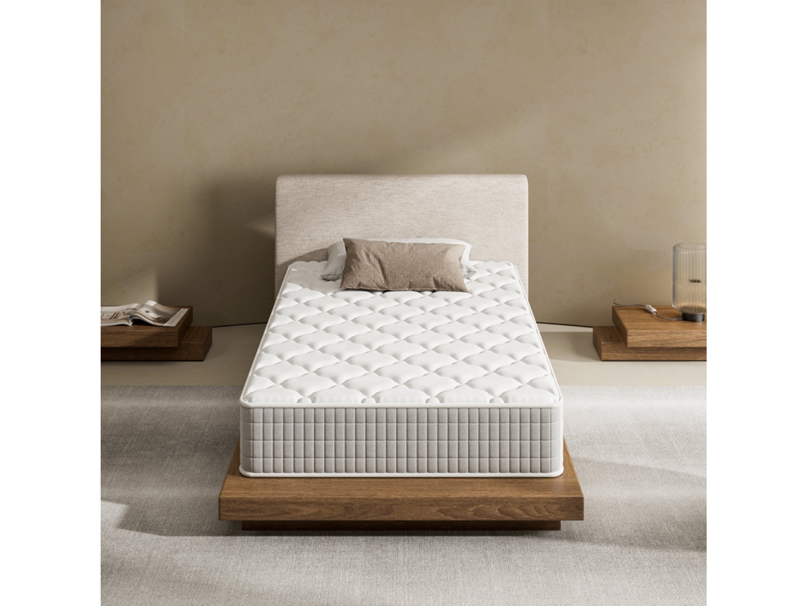 Colchão 120x200 - Espessura 25 Cm, Firmeza Média, Dupla Face Com 7 Zonas De Apoio Ergonómico, Certificado Oeko-tex, Conforto Respirável