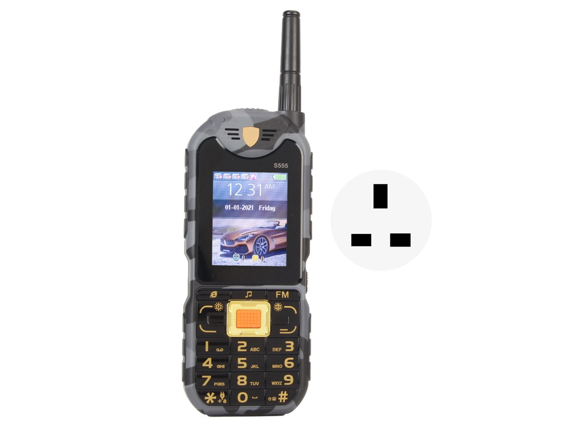 Mali telefone Desbloqueado 2g S555 para Idosos Botões Grandes Tela 2.2 Polegadas Bateria 4800mah 4 Chips 4 Standby Alto Volume