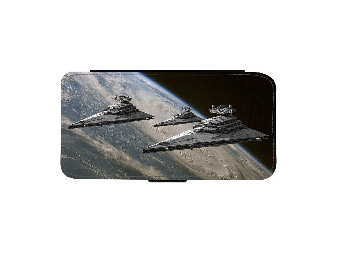 Capa Flip Para Iphone 17 Com O Tema Star Destroyer