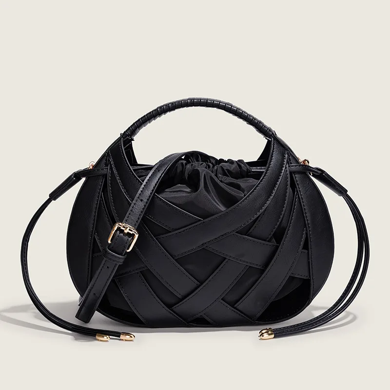 (preta) Bolsa Transversal De Ombro Feminina De Luxo De Grife/bolsa De Mão Pequena
