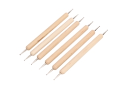 Set De 6 Estilos De Trazado E Punteado De Doble Extremidad Com Apoio Firme Para Escultura Diy Couro Cerâmica Grabado