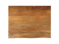Vidaxl Tampo De Mesa C/ Borda Viva 100x80x2,5 Cm Mangueira Maciça