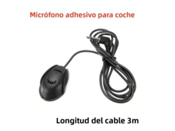 Mini Microfone para Carro com Cabo de 3,5 Mm, Condensador Omnidirecional, Chamadas em Modo Mãos livres. MDUG (3m)