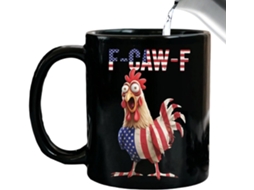 Caneca De Café Com Galinha Caneca De Cerâmica De 355 Ml Com Design Da Bandeira Americana Caneca Gokoco
