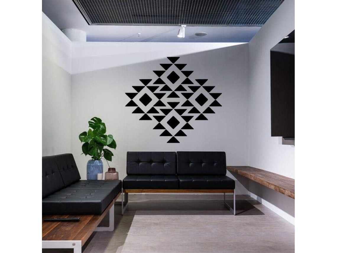 Adesivos de parede geométricos, ideais para decoração de casa e sala de estar, 57x45cm
