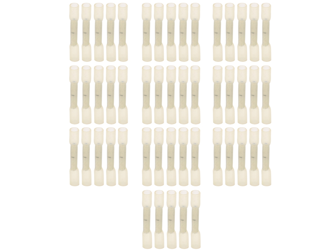 Kit 50 Terminales De Empalme Termorretráctiles Impermeables Para Cable Eléctrico Bht0.5