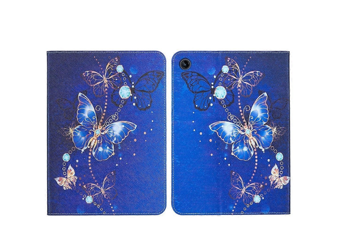 Capa De Couro Com Desenho Colorido Para Tablet Lenovo Tab M10 X605f / M10 Hd X505