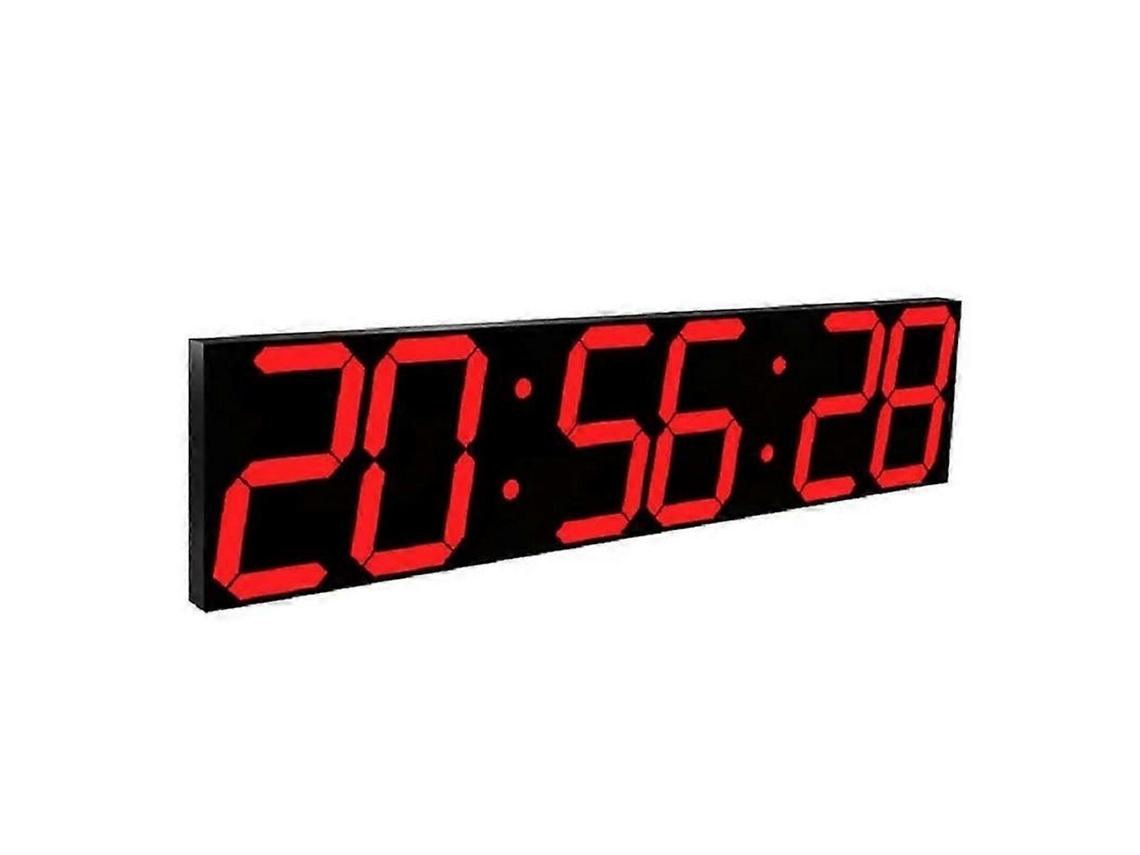 Multifunctional Led Wall Clock Creative Digital Clock Sealed Box Remote Controlred Font