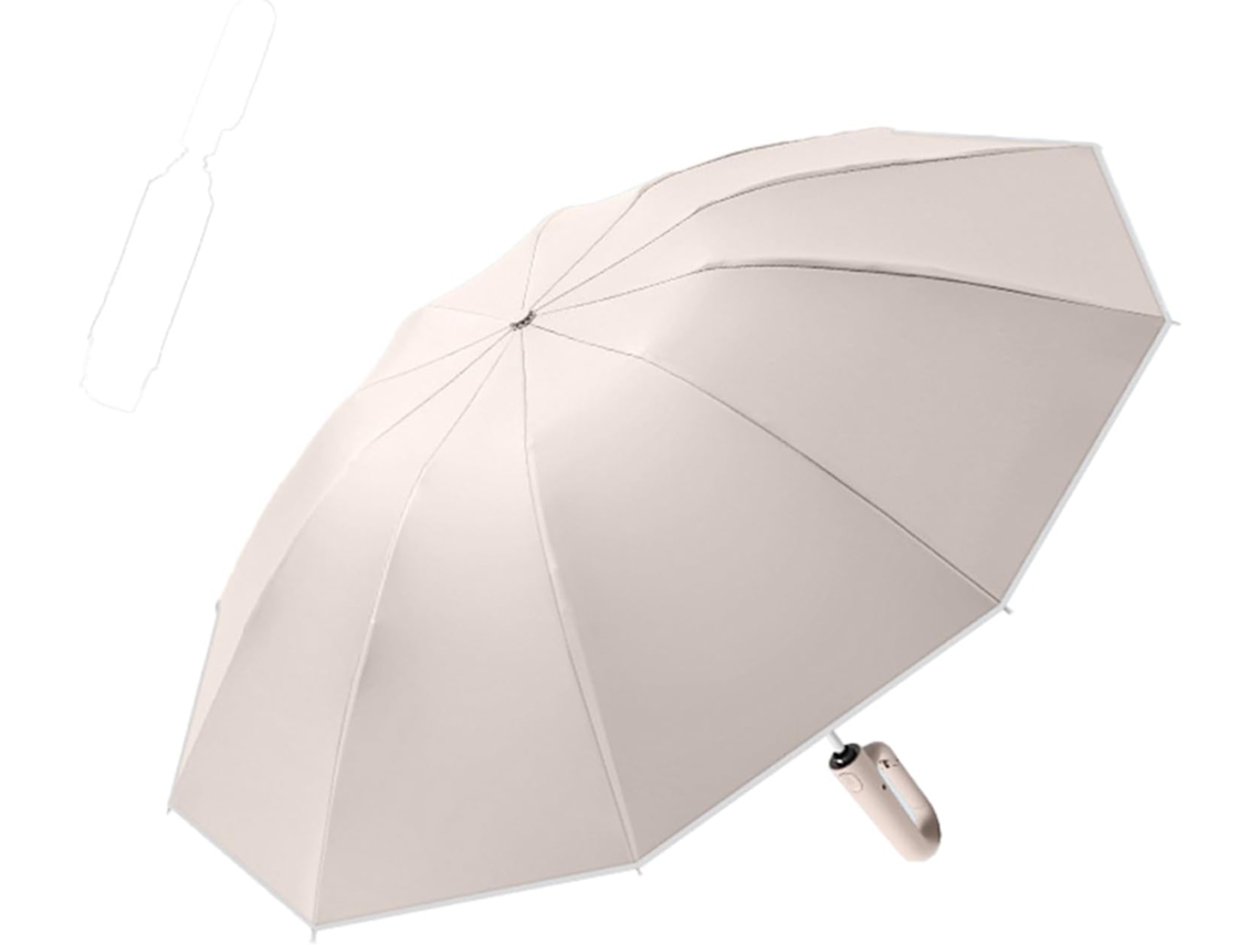 Guarda Chuva Automático Pequeno Compacto, Resistente Ao Vento E Portátil Para Esportes Ao Ar Gokoco