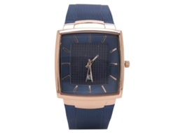 Reloj Hombre De Cuarzo Con Correa De Acero Pulsera Estilo Casual Empresarial Rosa Azul