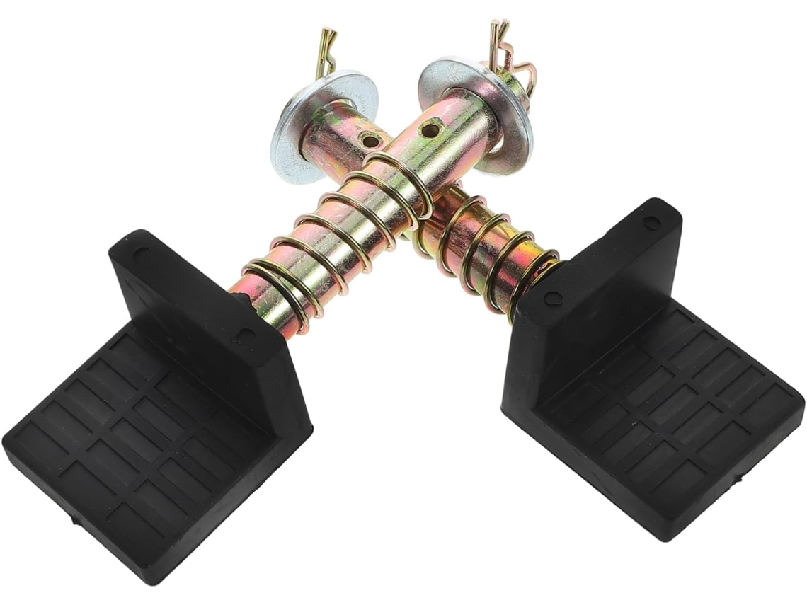 Conjunto de 2 peças de suportes para roda traseira de motocicleta, formato de apoio lateral em metal para Quadro.