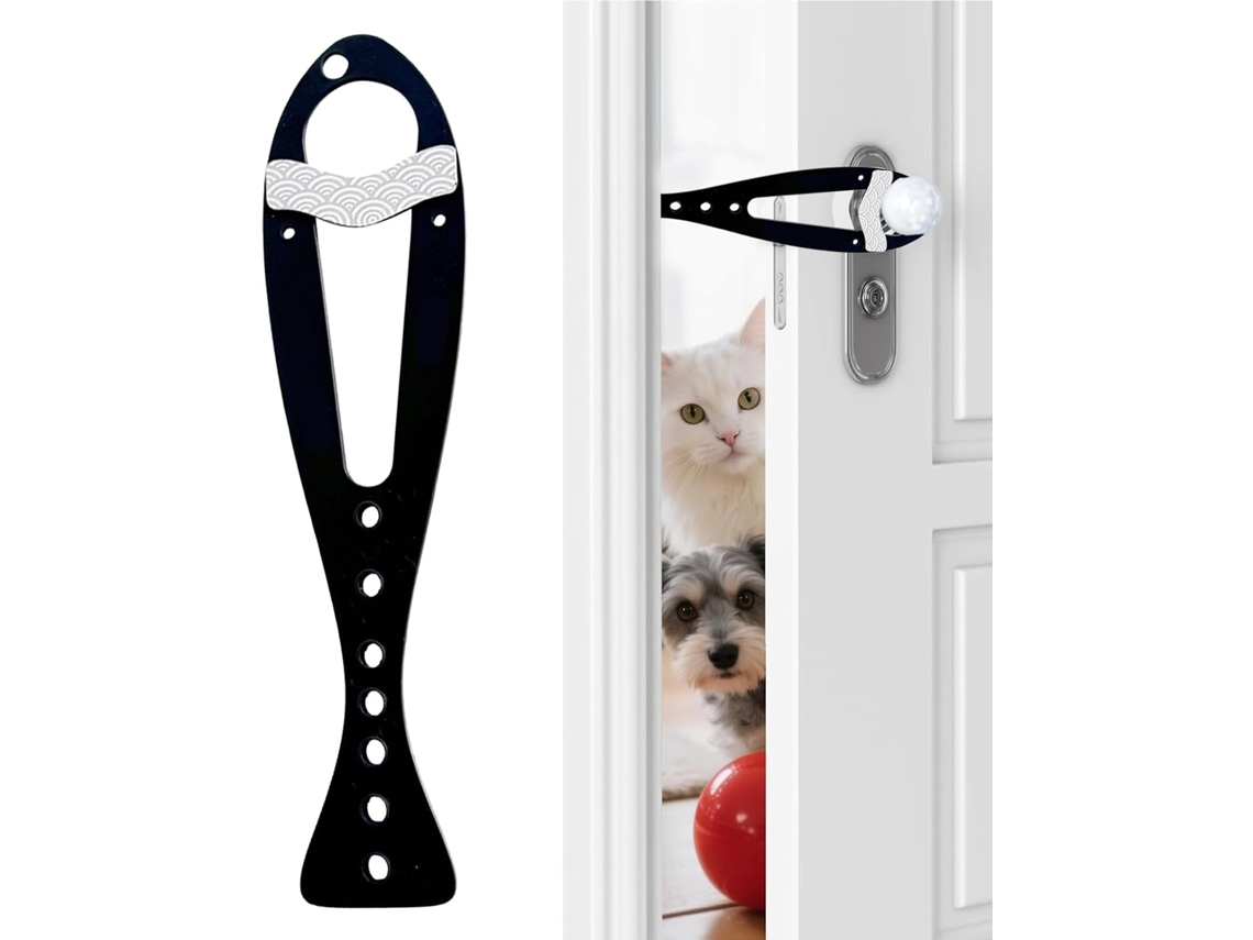 Abridor De Porta Gatos Com Trava Segurança