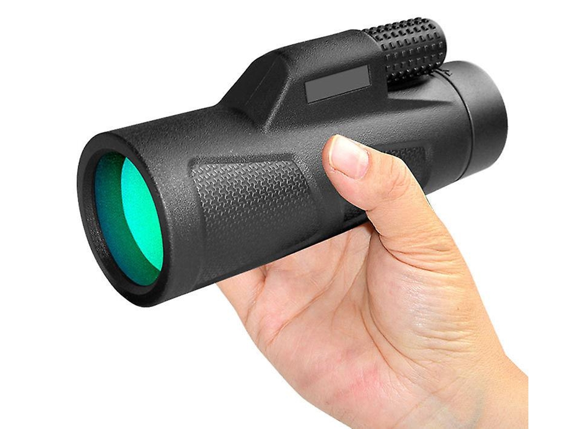 Telescópio Monocular 10x42 Ip68 Anti Nevoeiro Resistente Choque Alça Mão Observação Pássaros Vida Selvagem Preto Bestvite