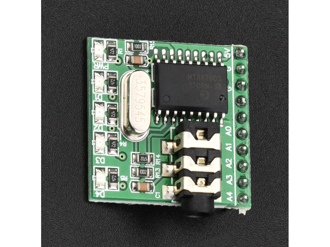 Módulo Decodificador Áudio Dtmf Mt8870d 5v