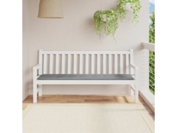 Vidaxl Almofadão P/ Banco Jardim 180x50x3 Cm Tecido Oxford Cinza