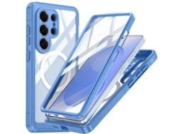 Capa Robusta Para Samsung Galaxy S26ultra Proteção 360, À Prova De Choque, Poeira Azul Panoona