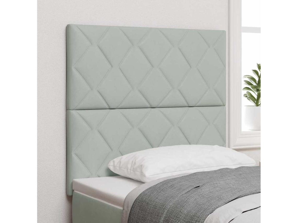 Vidaxl Cabeceira Cinzento-claro 100 Cm Veludo