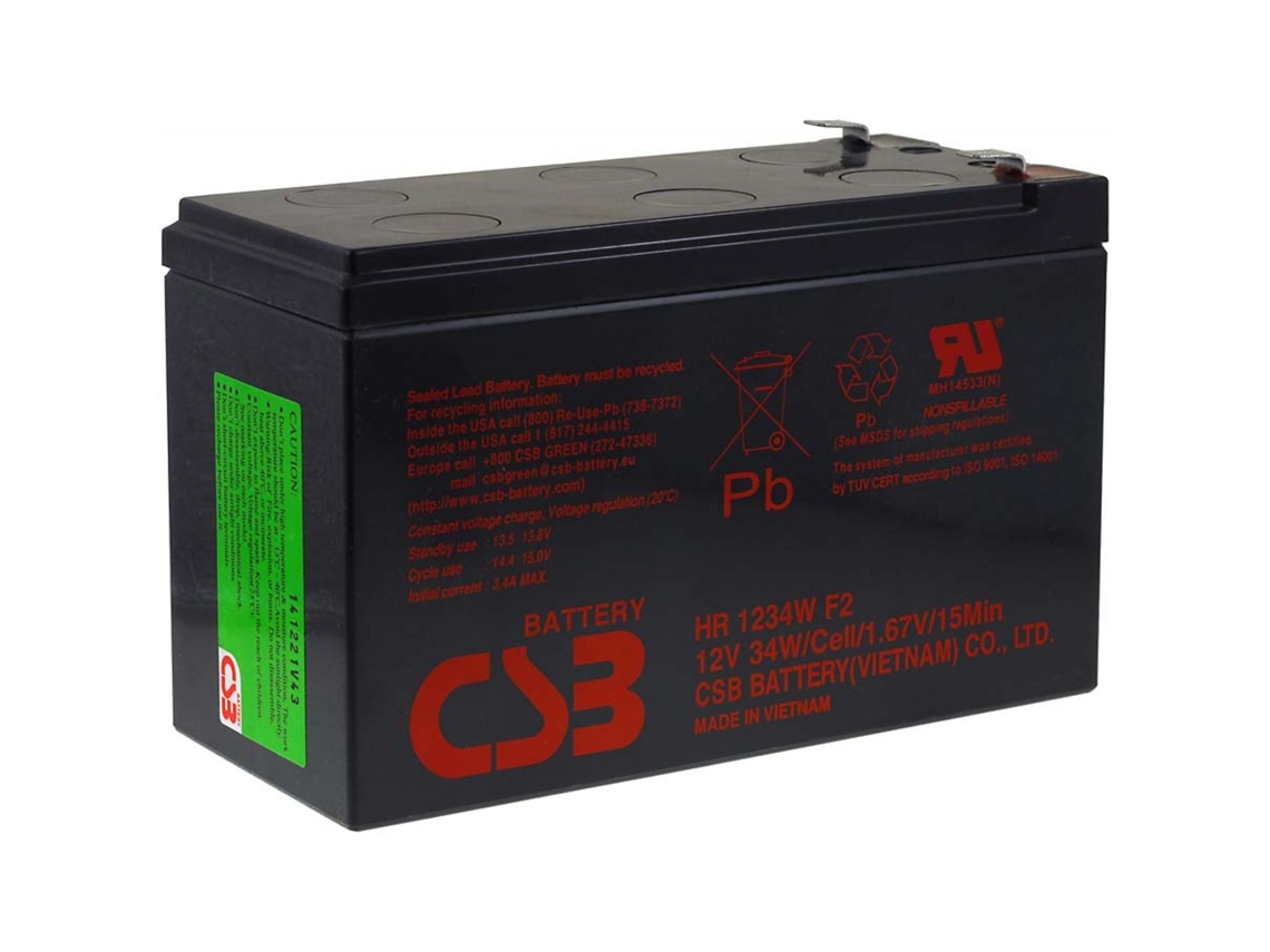 Batteria CSB HR1234WF2 12V 9Ah - Alta Scarica Per Applicazioni Esigenti - Foto 7