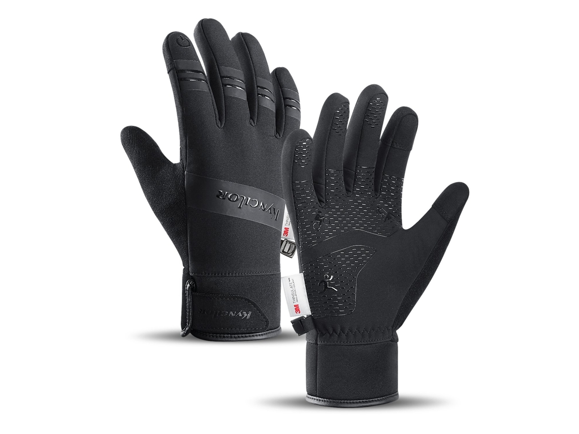 Luvas De Ciclismo De Inverno Para Tela Sensível Ao Toque, À Prova De Vento, À Prova Dágua, Esqui E Motociclismo, Corrida 3m Aquaforge
