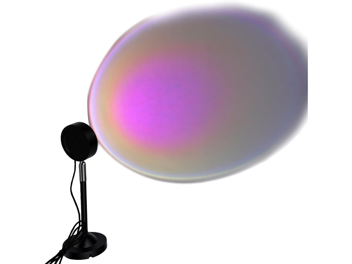 Projetor De Luz Noturna Led Rgb Ebtools Sunset Lamp, 16 Cores, 4