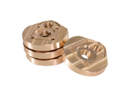 2 Peçasacessórios Metal Aprimorados Eixos Dianteiro Traseiro Pesos Latão Tampa Engrenagem Mjx 1/12 H12y H12y+ Veículos Rc MDUG