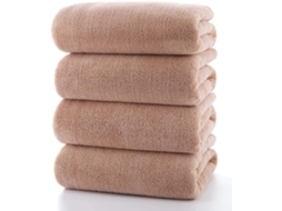 Conjunto de 4 Toalhas de Banho. Super Macias, Absorventes, Leves, de Secagem Rápida e Duráveis, Ideais para Academia AQUAFORGE