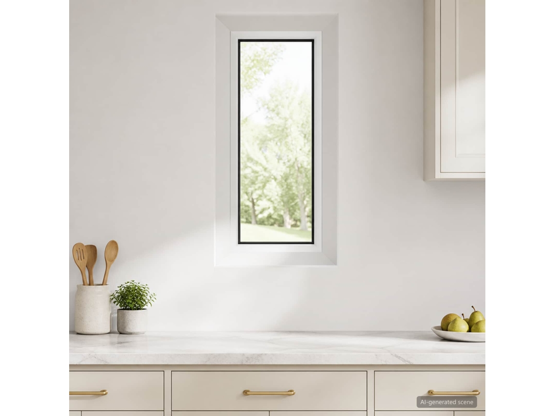 Vidaxl Janela De Adega Cor Interna Branca Risor 35 X 70 Cm