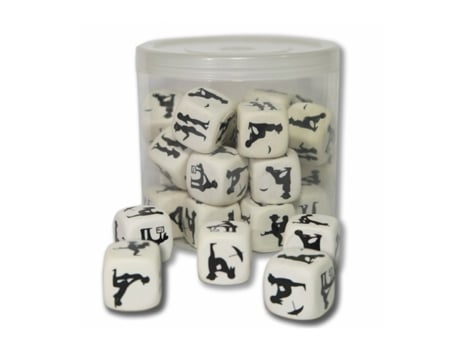 Jogo de Dados Erótico DIVERTYSEX Branco 25 Unidades