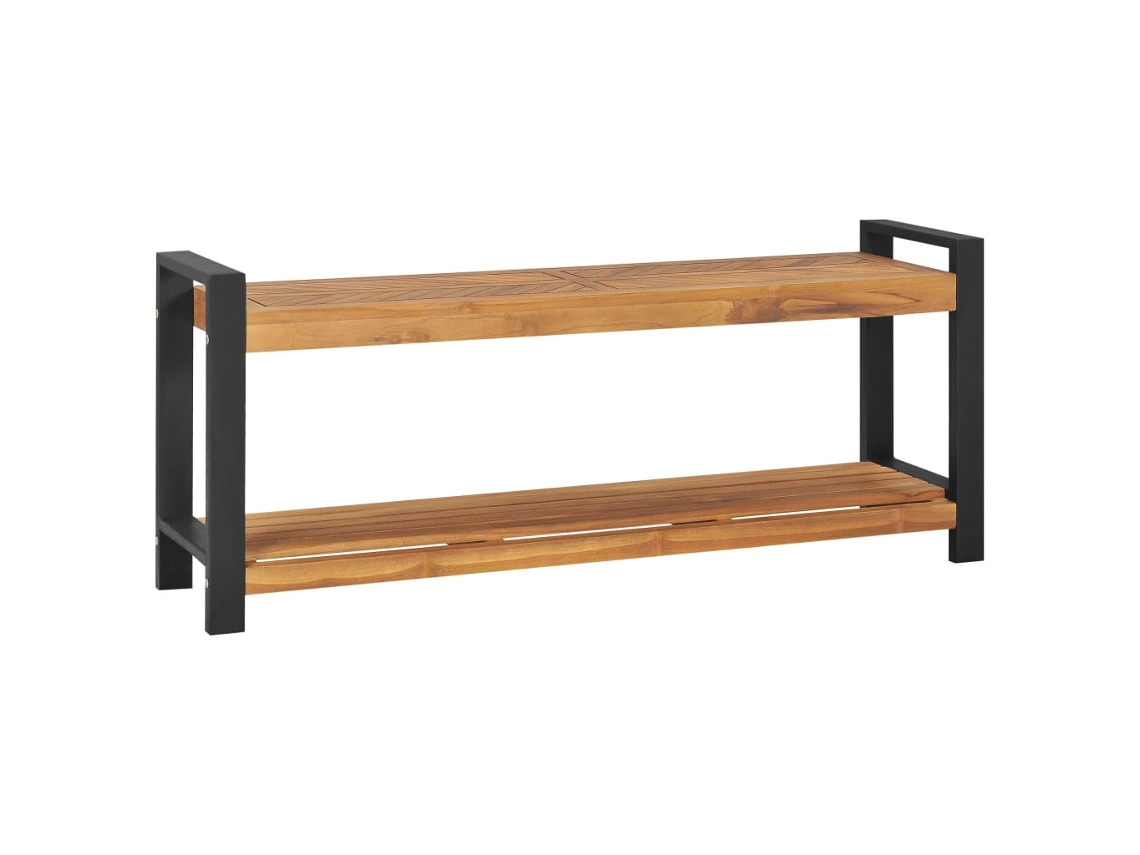 Vidaxl Banco 120 Cm Madeira De Teca Maciça