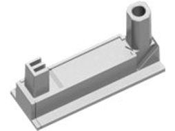 Grampo de montagem para régua de energia branco, Ral 9010 Bachmann (pacote com 2)