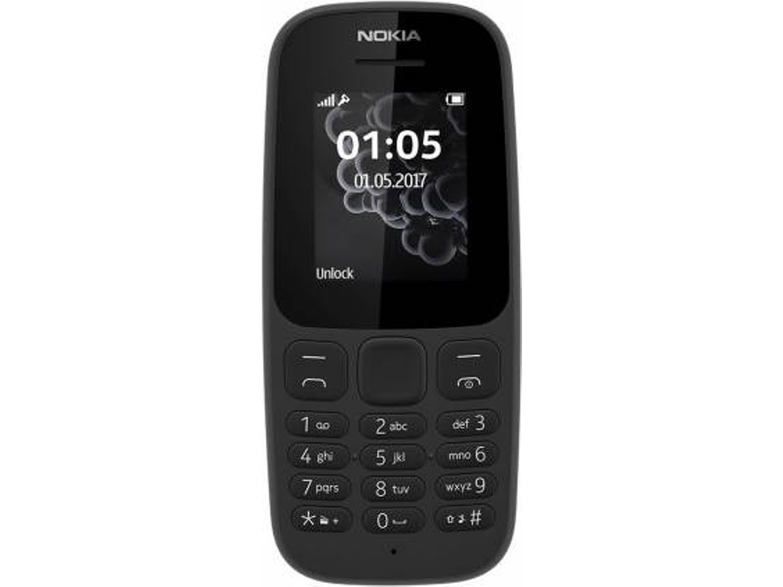 Telemóvel NOKIA 105 (1.8'' - 2G - Preto)