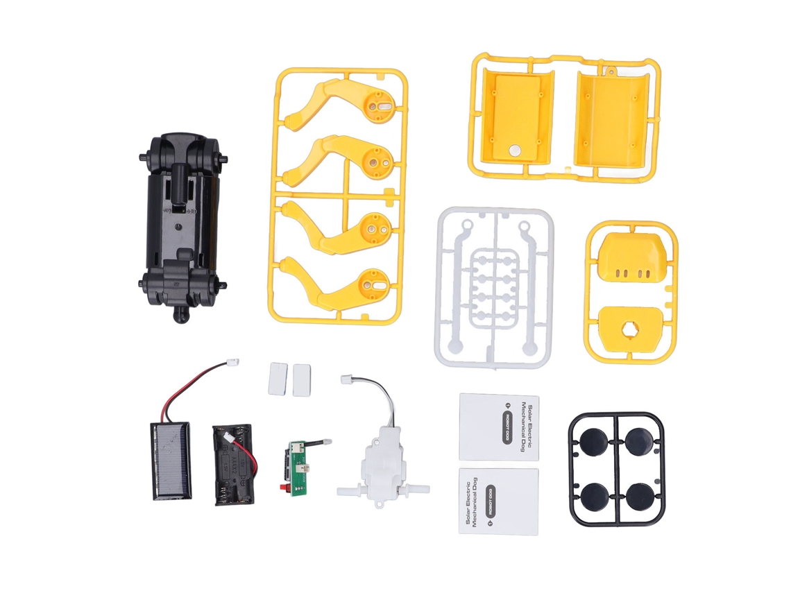 Perro Robô Solar Elétrico Mecânico Diy Brinquedo Educativo Científico Para Família