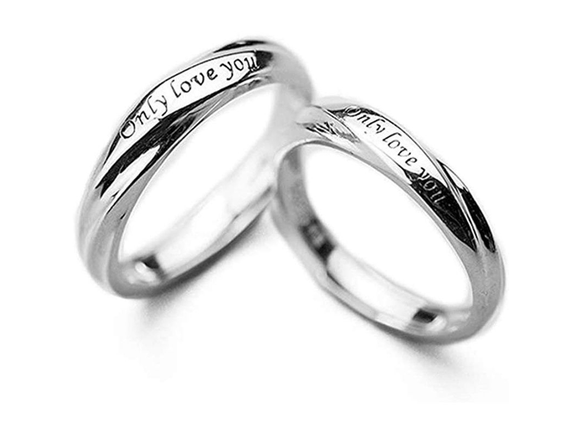 2026-anéis De Pareja De Prata Esterlina S925 Anéis De Casamento Compromisso Amor Eterno