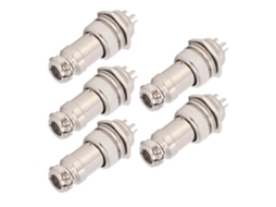 Conector De Aviões Laxiscreed Para Painéis De Cabos, 450v, 6 Contactos, Resistente E De Alta Qualidade