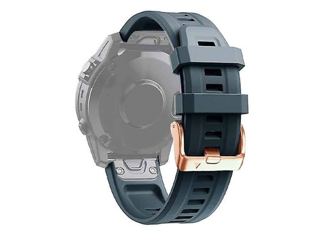 Pulseira De Relógio Lurelia Para Garmin Fenix 5s 20 Mm Silicone Azul Marinho