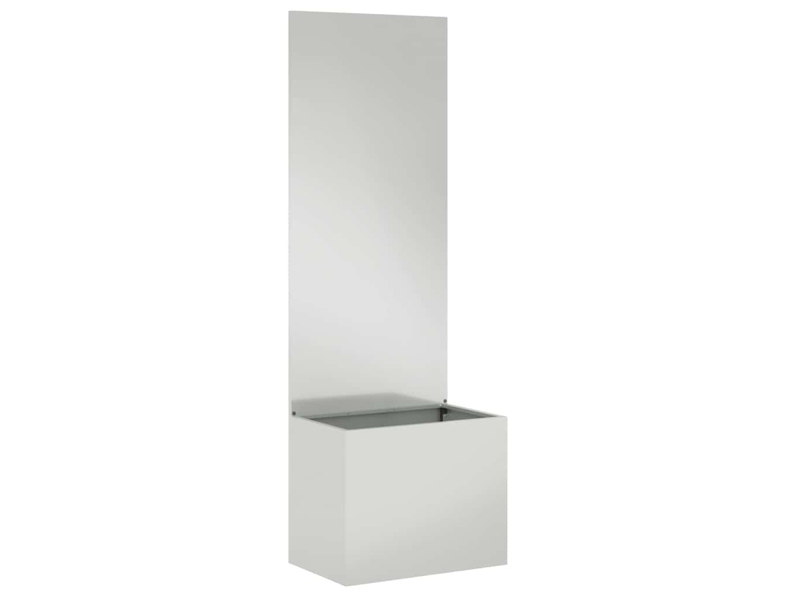 Conjunto 1 Tela De Jardim Vidaxl Prateado Aço (50 X 32 X 150 Cm)