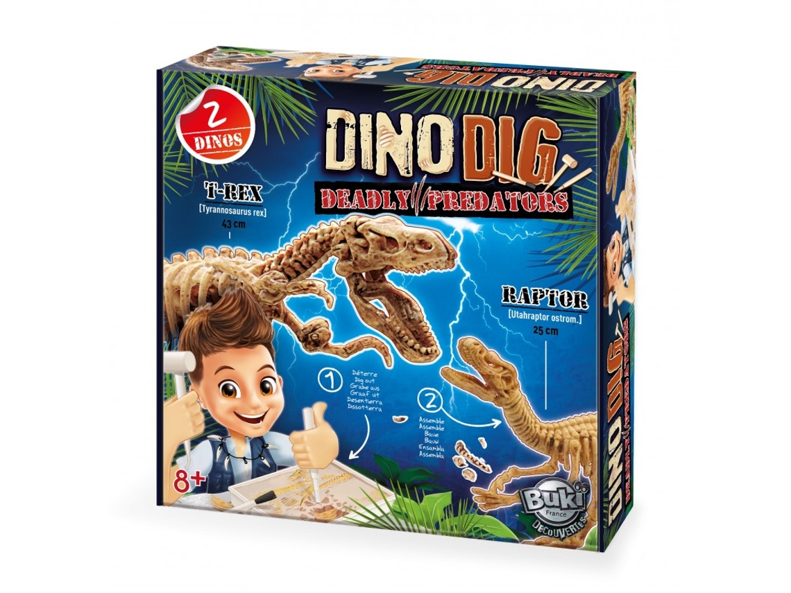 Dino Dig T-Rex And Raptor (Idade Mínima: 8 anos)