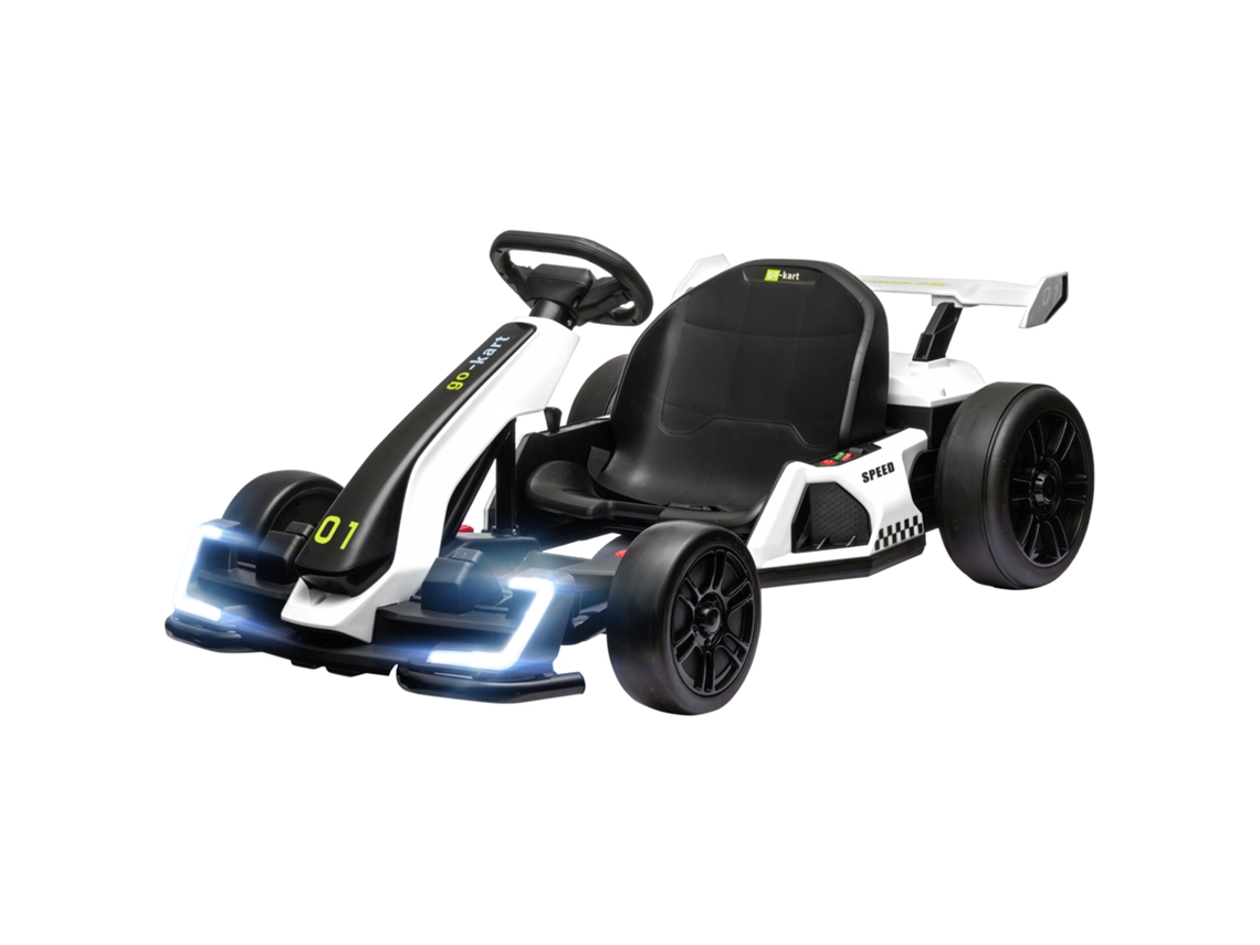 Kart Elétrico, Cor Branco, Para Crianças