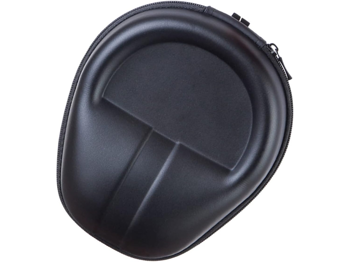Estojo para Fones de Ouvido em Couro Pu Preto Proteção Completa, Fácil de Transportar SFUSHOS