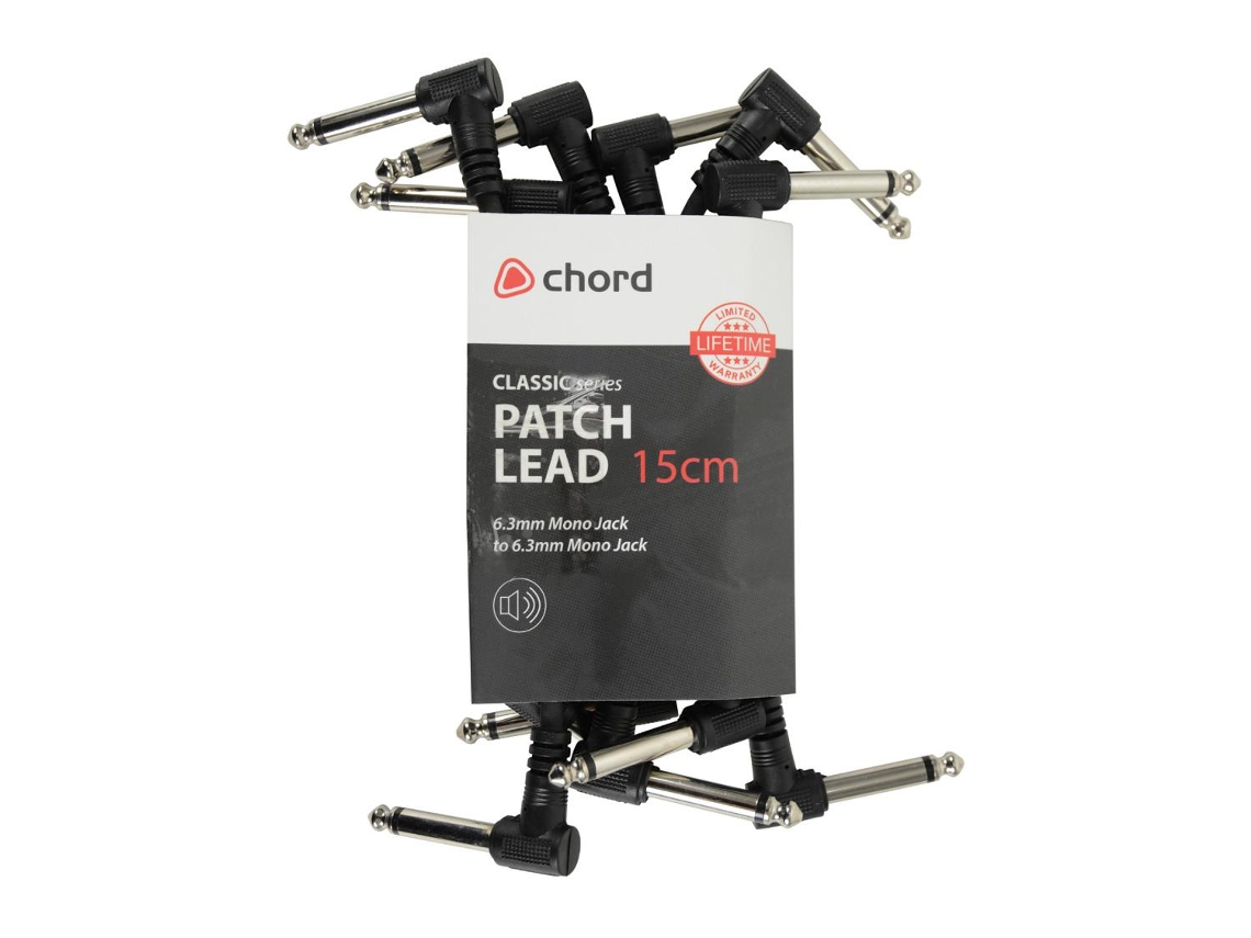 Chord Electronics Patch015Bk Cabo de Áudio 0.15 M 6.35Mm Preto