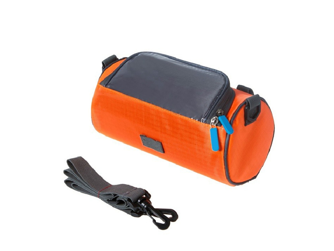 Bolsa Dianteira Mali Impermeável com Tela Touch Screen e Reflexiva Laranja