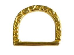 Fivela Dourada Ramificada Portuguesa Oval Dourado 18 Mmhispano Hipica