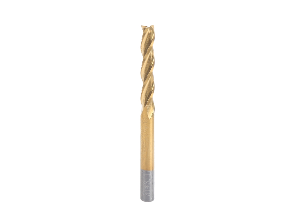 Fresa De Fresamento 3-flutes Aço De Tungstênio 3.175x3.175x17x40 Para Madeira E Materiais Não Ferrosos
