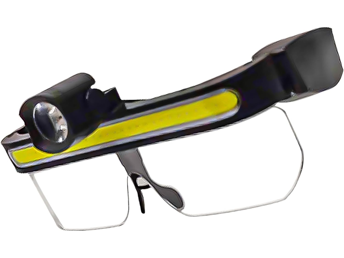Óculos Com Iluminação Led E Proteção Contra Choques, De Cabeça