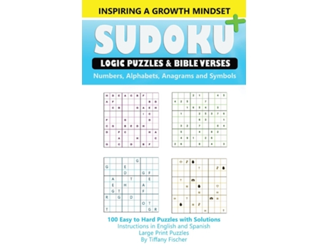 Livro Inspiring A Growth Mindset, Sudoku Logic Puzzles amp Memory Verses de Tiffany Fischer (Inglês)