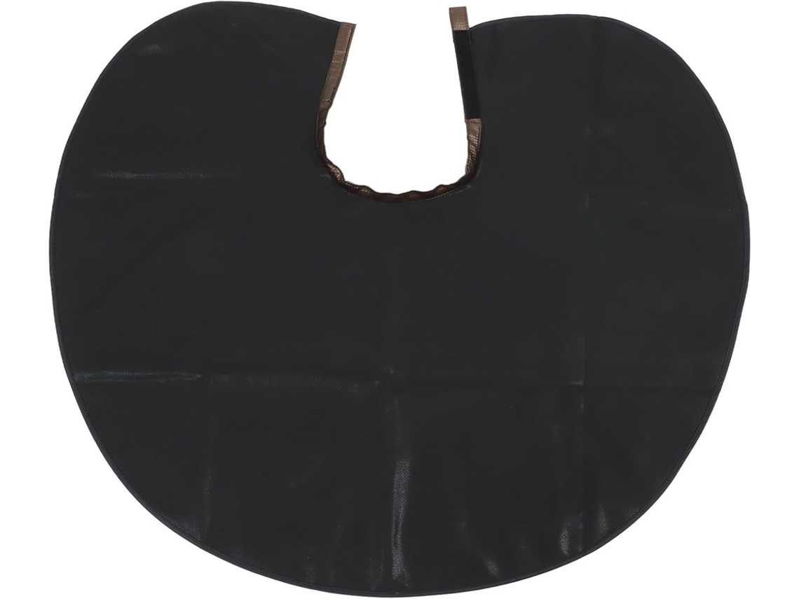 Tablier De Coiffure Imperméable En Pu Marron, Réglable Pour Salon