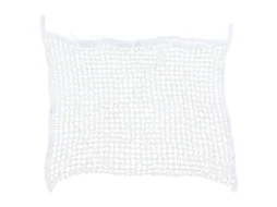 Saco De Alimento Lento Para Cavalos Malha Polietileno Branco 60x90cm