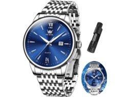 Lurelia Relógio Masculino, Movimento De Quartzo, Analógico, Data/calendário, Luminoso, Detalhes Com Strass, 41 Mm, 0,43 Polegadas, 11 Mm, 190 Mm, Abs